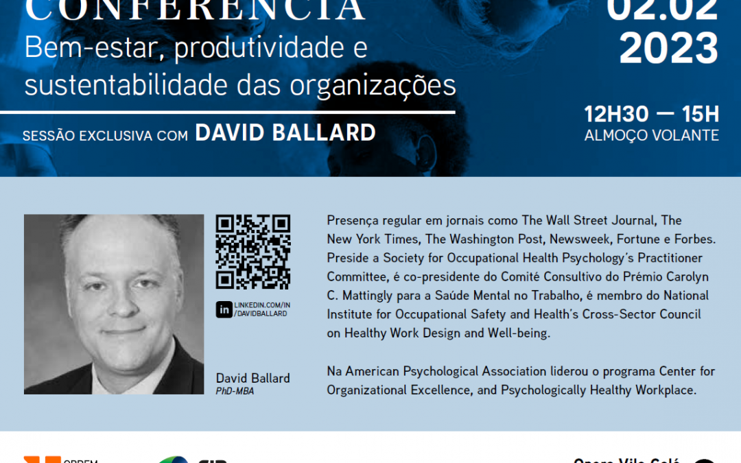 Almoço-Conferência “Bem-estar, produtividade e sustentabilidade das organizações”